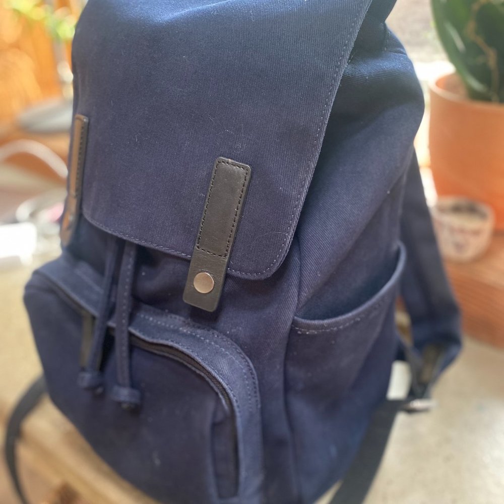Everlane The Modern Snap Backpack - Navy Black